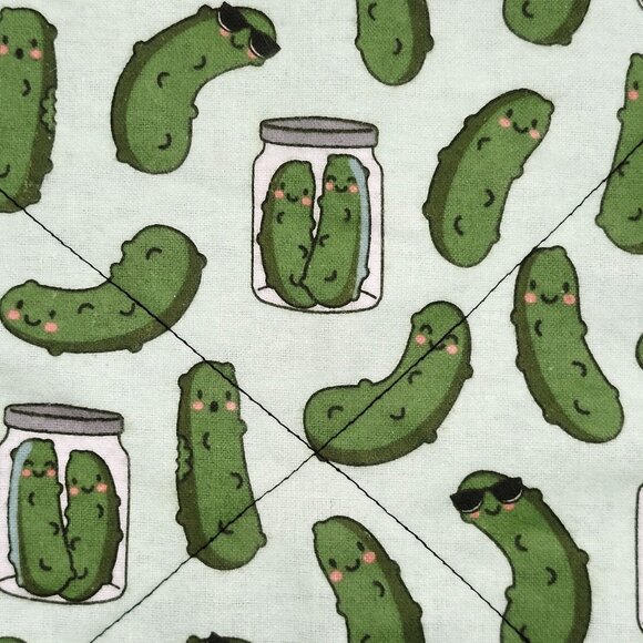 Eco-Friendly Reusable Paper Towels in Pickles Print - Picture 2 of 4